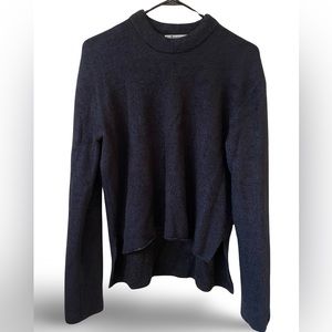 EUC T by Alexander Wang blue-black hi-lo sweater, XS